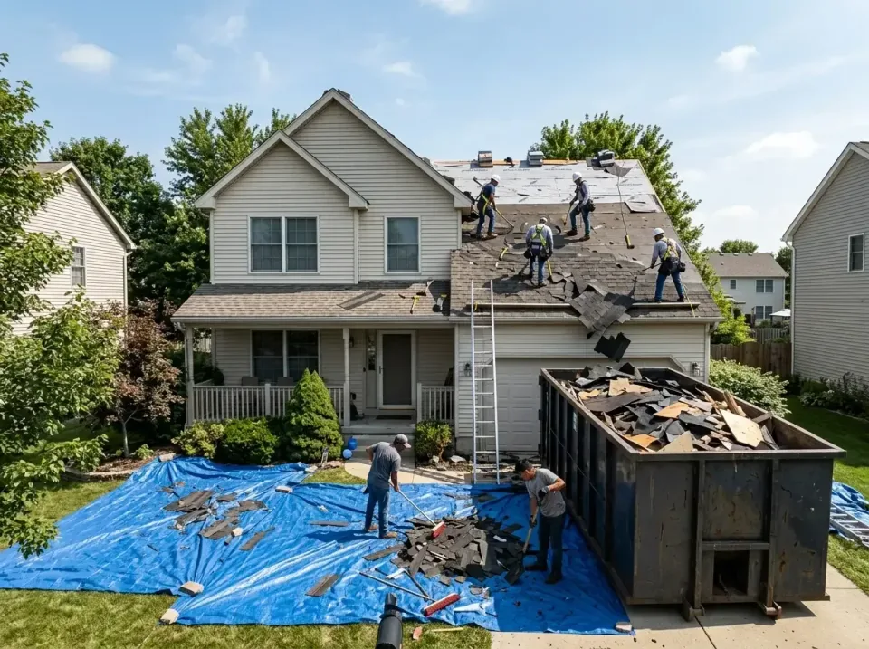 roof-replacement-debris-remova-004 — frequently asked questions, Cheapest Dumpster Rentals in Fort Smith, AR